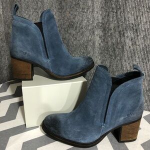 Bos. & Co Blue Suede Boots